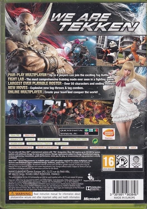 Tekken Tag Tournament 2 - XBOX 360 (B Grade) (Genbrug)